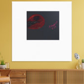 Toile Blood Moonlit Night Stretched Canvas Print (Insitu(Salon))