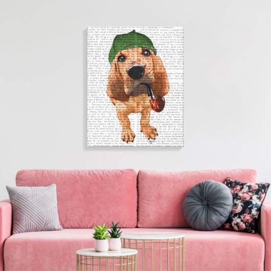 Toile Bloodhound Sherlock Holmes (Insitu(Salon))