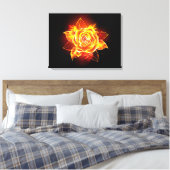 Toile Blooming Fire Rose (Insitu(Chambre))