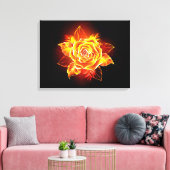 Toile Blooming Fire Rose (Insitu(Salon))