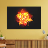 Toile Blooming Fire Rose (Insitu(Salon))