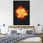 Toile Blooming Fire Rose (Insitu(Chambre))