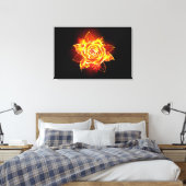 Toile Blooming Fire Rose (Insitu(Chambre))