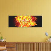 Toile Blooming Fire Rose (Insitu(Salon))