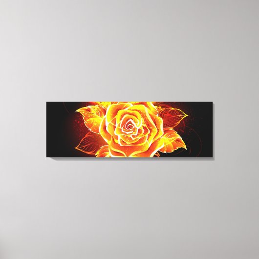 Toile Blooming Fire Rose (Recto)