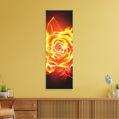 Toile Blooming Fire Rose (Insitu(Salon))