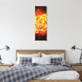 Toile Blooming Fire Rose (Insitu(Chambre))