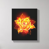 Toile Blooming Fire Rose (Recto)