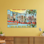 Toile Bloomington (Illinois) - Grandes Lettres Scènes 2 (Insitu(Salon))