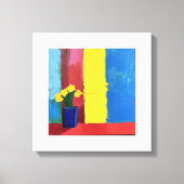 Toile Blooms minimalistes - Art Floral Moderne (Recto)