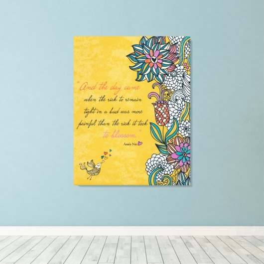 Toile Blossom - Anais Nin Canvas (Insitu (Plancher de Bois))
