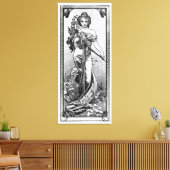 Toile Blossoms brisés par Alphonse Mucha (Insitu(Salon))