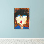 Toile Blouse bleu (Insitu (Plancher de Bois))