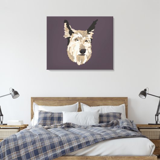 Toile Blu Portrait Canvas Art - Arrière - plan (Insitu(Chambre))