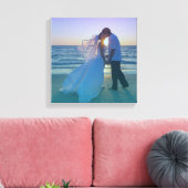 Toile Blue Aqua Gradient Overlay Mariage Photo (Insitu(Salon))