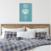 Toile Blue Beach Art Canvas (Insitu(Chambre))