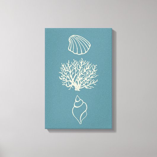 Toile Blue Beach Art Canvas (Recto)