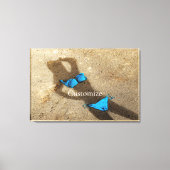 Toile Blue Bikini Beach Sand Thunder_Cove (Recto)