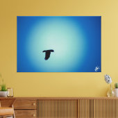 Toile Blue bird série #7 (Insitu(Salon))