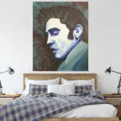 Toile "Blue Elvis", by David C Brannon (Insitu(Chambre))