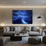 Toile Blue Energy Flow<br><div class="desc">Dive into a universe of pure energy with this hypnotic work. Vibrant waves of blue light flow like a cosmic river,  bringing movement and serenity. Ideal for tech offices or spaces wanting to convey innovation,  calm,  and a touch of sophisticated futurism.</div>