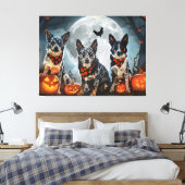 Toile Blue Heeler Halloween Épouvantable (Insitu(Chambre))
