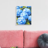 Toile Blue Hydrangea Flowers Watercolor Floral (Insitu(Salon))