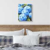 Toile Blue Hydrangea Flowers Watercolor Floral (Insitu(Chambre))