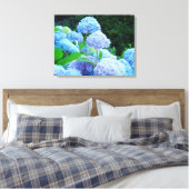 Toile Blue Hydrangeas Floral Canvas Imprimés sur mesure (Insitu(Chambre))