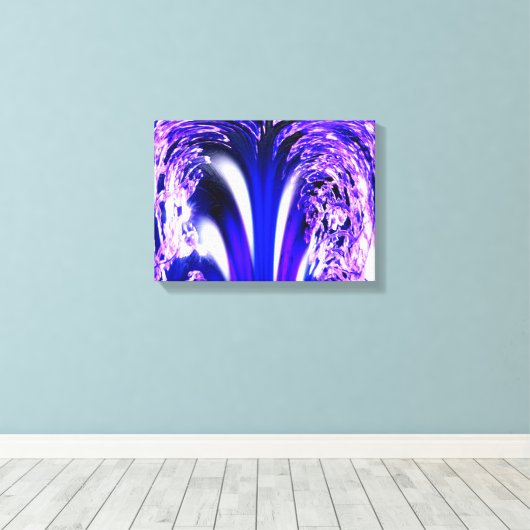 Toile Blue Ice Art abstrait (Insitu (Plancher de Bois))
