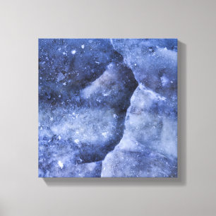 Toile Blue Ice Chrack Art Abstrait