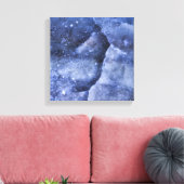 Toile Blue Ice Chrack Art Abstrait (Insitu(Salon))