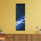 Toile Blue Ice Crack Art Abstrait (Insitu(Salon))