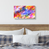 Toile Blue Jaune Rouge Multicolor Design d'art Abstrait (Insitu(Chambre))