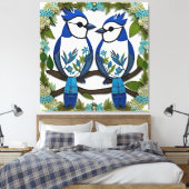 Toile Blue Jay Birds Papier Art (Insitu(Chambre))