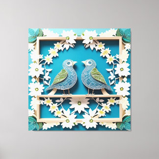 Toile Blue Jay Birds Papier Art