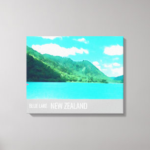Toile Blue Lake Tikatapu