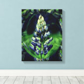 Toile Blue Lupine Abstraite Flower Art (Insitu (Plancher de Bois))