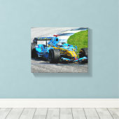 Toile Blue Mist à Indy (Insitu (Plancher de Bois))