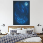 Toile Blue Moon Phoenix · Fine Art Canvas Print (Insitu(Chambre))