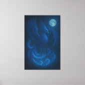 Toile Blue Moon Phoenix · Fine Art Canvas Print (Recto)