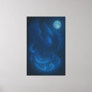 Toile Blue Moon Phoenix · Fine Art Canvas Print