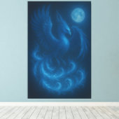 Toile Blue Moon Phoenix · Fine Art Canvas Print (Insitu (Plancher de Bois))