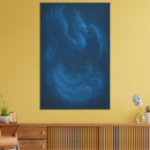Toile Blue Moon Phoenix · Fine Art Canvas Print (Insitu(Salon))