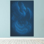 Toile Blue Moon Phoenix · Fine Art Canvas Print (Insitu (Plancher de Bois))