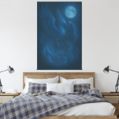 Toile Blue Moon Phoenix · Fine Art Canvas Print (Insitu(Chambre))