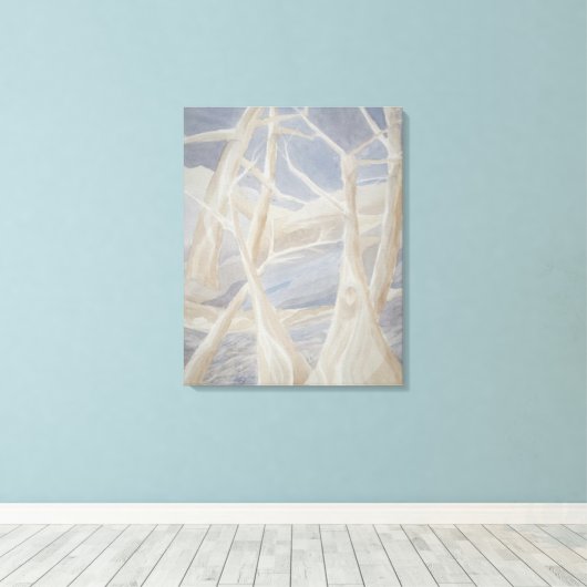 Toile Blue Moon Wilds (Insitu (Plancher de Bois))