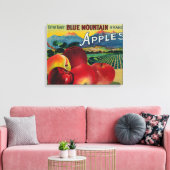 Toile Blue Mountain Apple Crate LabelCove, OU (Insitu(Salon))