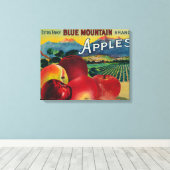 Toile Blue Mountain Apple Crate LabelCove, OU (Insitu (Plancher de Bois))