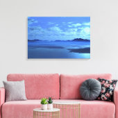 Toile Blue Mountains Blue Lake Fine Art Canvas Wrap (Insitu(Salon))